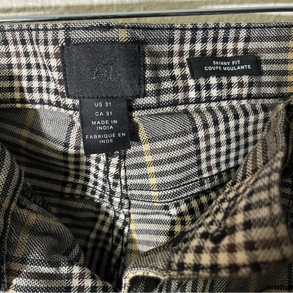 H&M SKINNY FIT COUPE MOULANTE Pants - Sz 31 inseam 28 - Picture 3 of 6